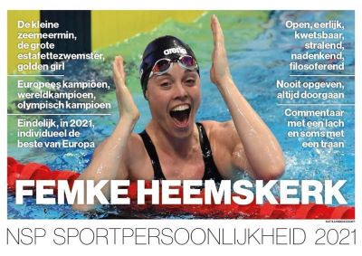 Femke Heemskerk Sportpersoonlijkheid van Nederland 2021