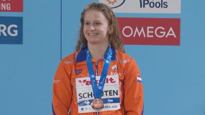 Zilveren Tes Schouten weer op podium, brons voor Mixed 4 x 50 vrij